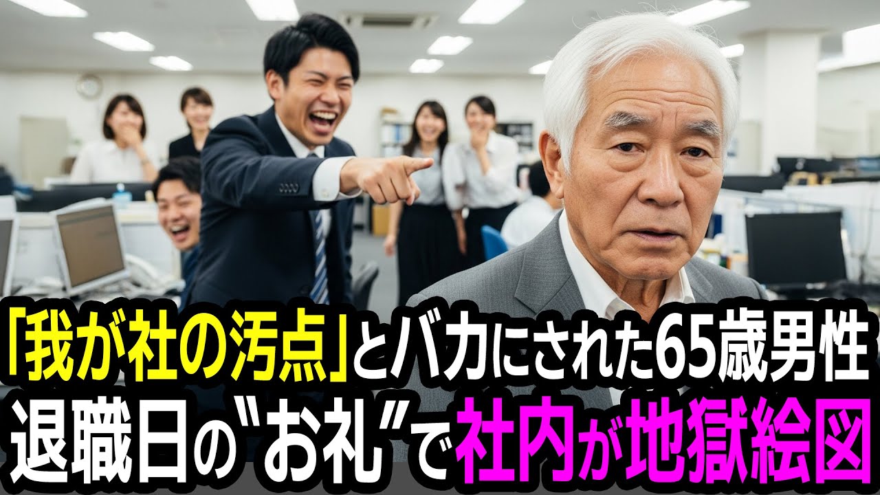 「お荷物扱い」で嘲笑された65歳社員。退職日に語った“たった一言”が、会社の運命を変えた——