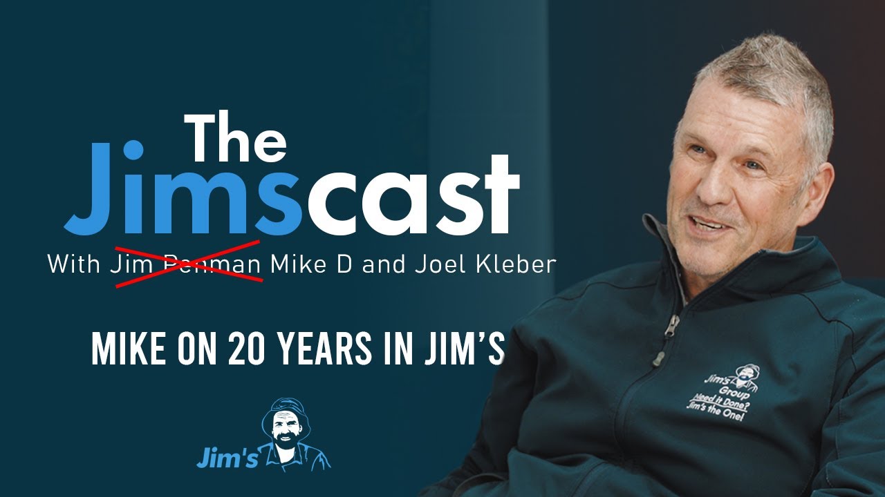 Who runs the Jim's Group training? Mike Davenport and Joel Kleber on the training course. .