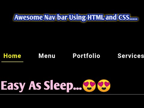 Responsive Nav-Bar by using HTML and CSS with Android phone....