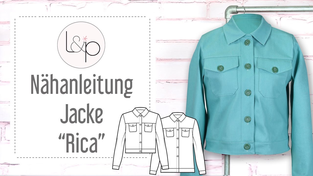 Video-Anleitung: Papierschnittmuster lillesol women No.88 Jacke "Rica *mit Video-Nähanleitung ✂✂✂