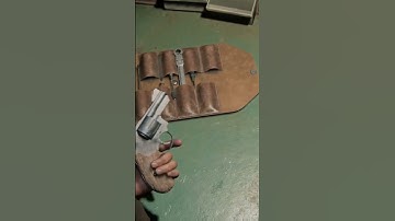 Joel checking his revolver