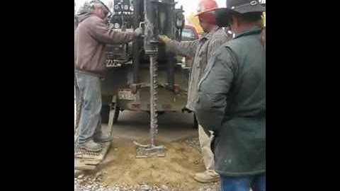 Drilling for soil sample - Unedited