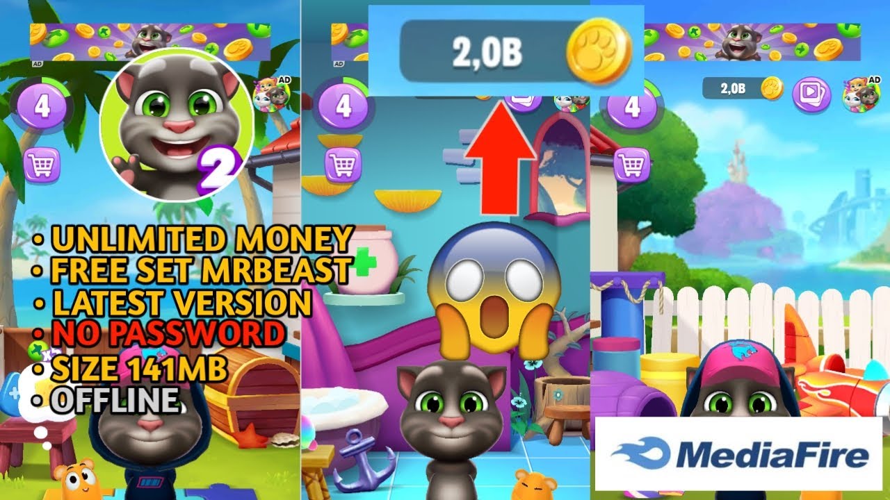 Talking Tom 2 Mod Apk V 4.0.2.6157 Terbaru 2023 No