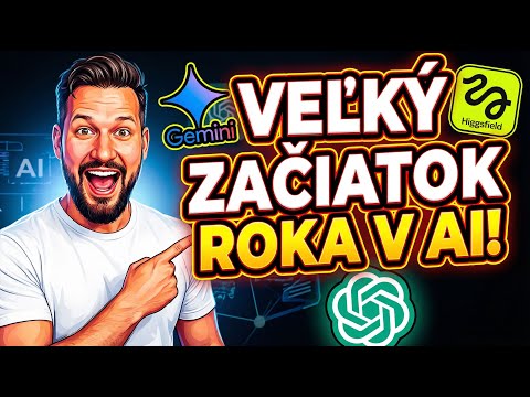 Cover: Veľký začiatok roka v AI 🔥 Top novinky od Google, OpenAI a Antrhropic! 🤖 #AInovinky