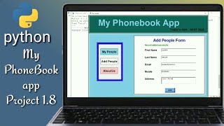 Python project GUI, MyPhoneBook app - 9 -Add record in table