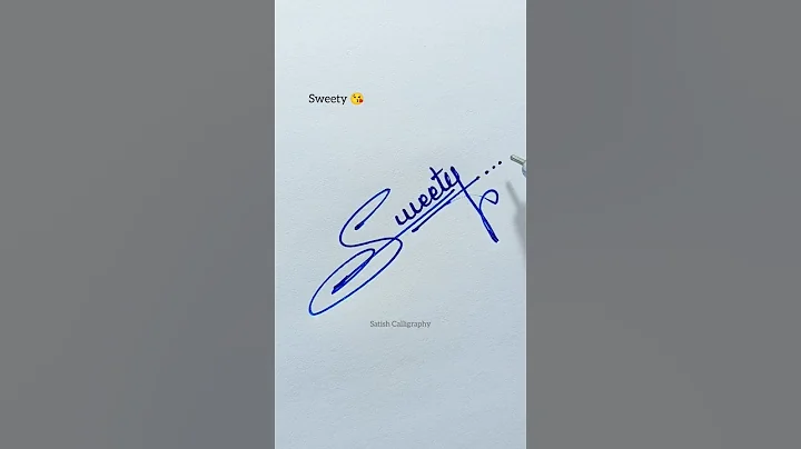 Impressive Signature Design | Satish Calligraphy #satishcalligraphy #signature #shorts