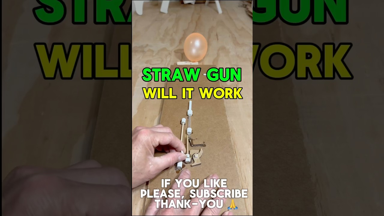 🔫🔫DIY super mini cardboard straw gun 