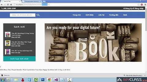 myclass vn   Lập trình ASP net MVC5   Bài 4  Truyền dữ liệu trang chi tiết  Web ban sach MVC5
