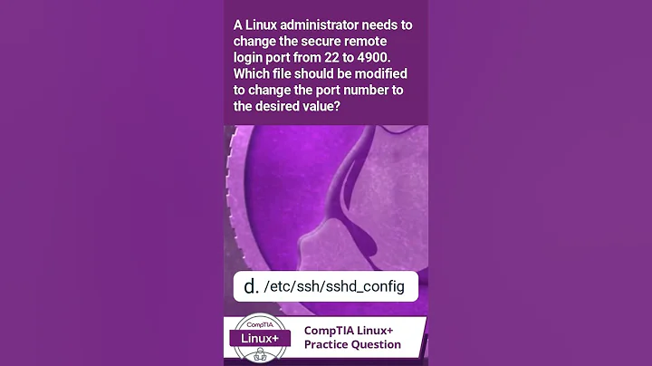 CompTIA Linux+ | Practice Question | Exam Objective 2.4