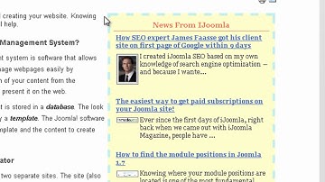 Styling SideBars on Joomla using iJoomla SideBars