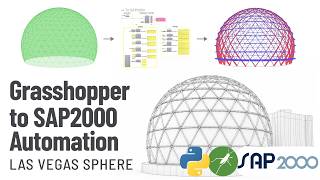 Rhino Grasshopper to SAP2000 Automation Las Vegas the Sphere