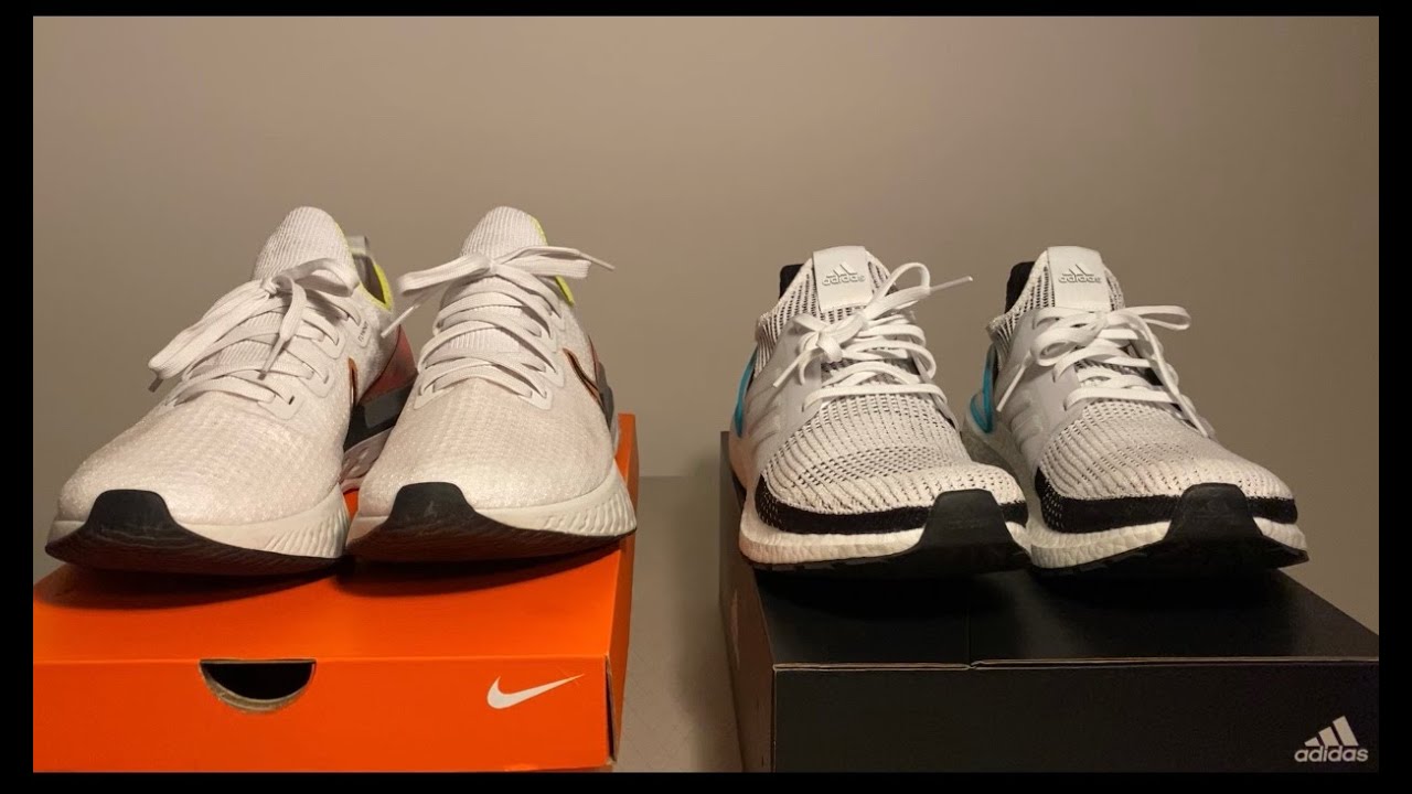 nike react infinity run vs adidas ultra boost