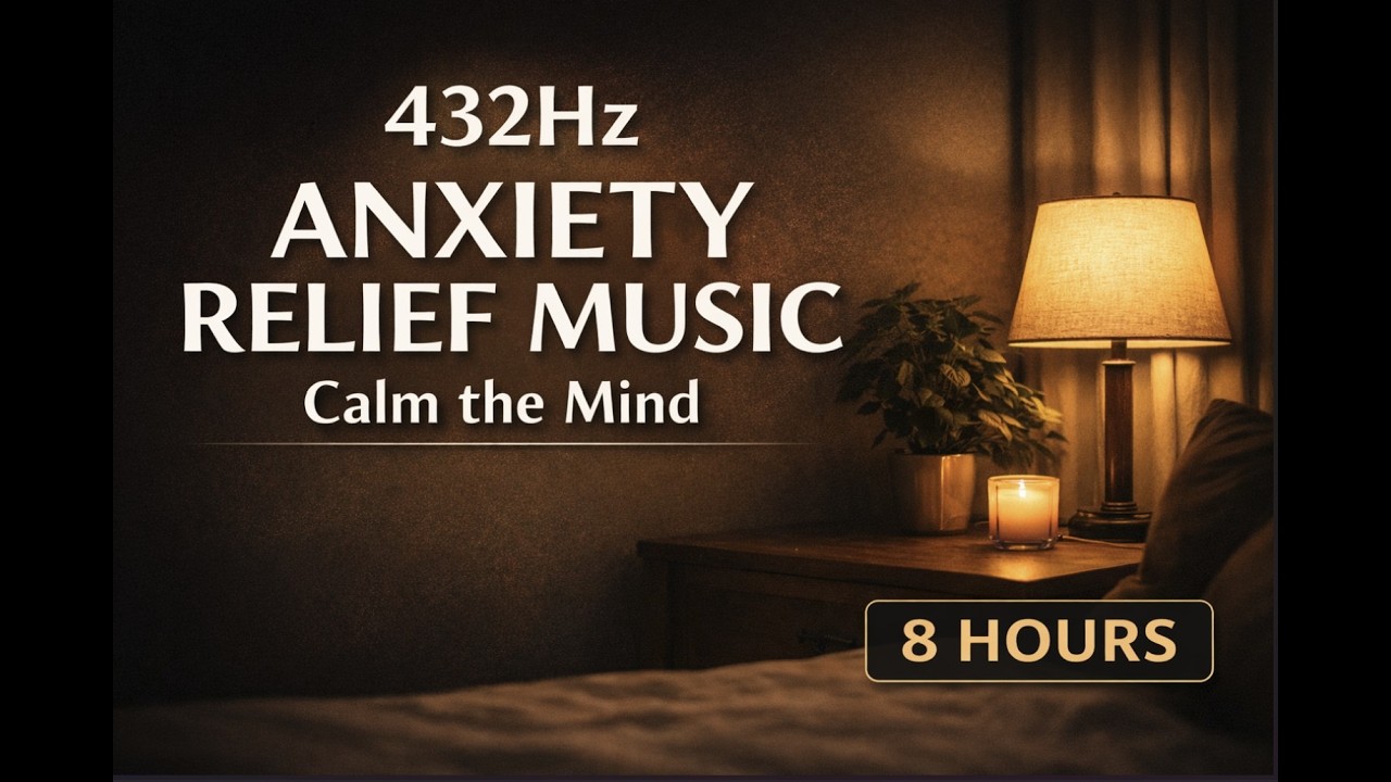 432Hz Anxiety Relief Music – Calm the Mind (8 Hours)