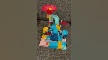 Satisfying ASMR Sound - Marble Run Race Slide Building Blocks