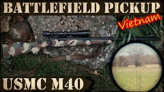 USMC M40 Remington, M700 - Vietnam War Sniper Rifle: Battlefield Pickup!