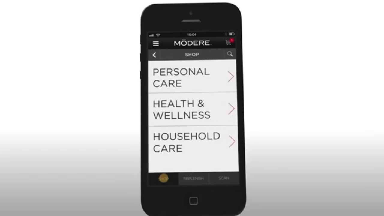 Modere Mobile App SCAN TO SHOP - YouTube