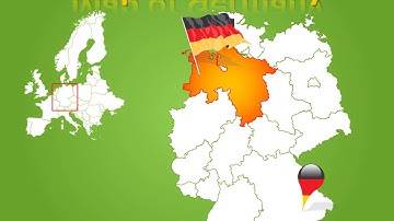 Maps of Germany in presentation - Germany Keynote map templates