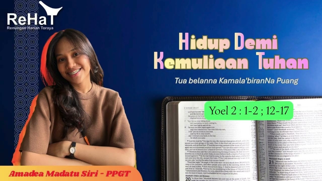 HIDUP DEMI KEMULIAAN TUHAN | ReHat, 18 Februari 2026 - Amadea Madatu Siri (PPGT)