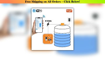 New Arrival ME201R Tuya APP Ultrasonic Level Sensor with LCD Display Temperature Indicator Time Dis