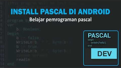 Pemrograman pascal - Cara Install Aplikasi Pascal di Android