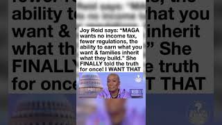 Joy Reid ACCIDENTALLY Sold Conservative Economics! 😳 #shorts