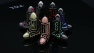 D6 bullet metal dice color collection