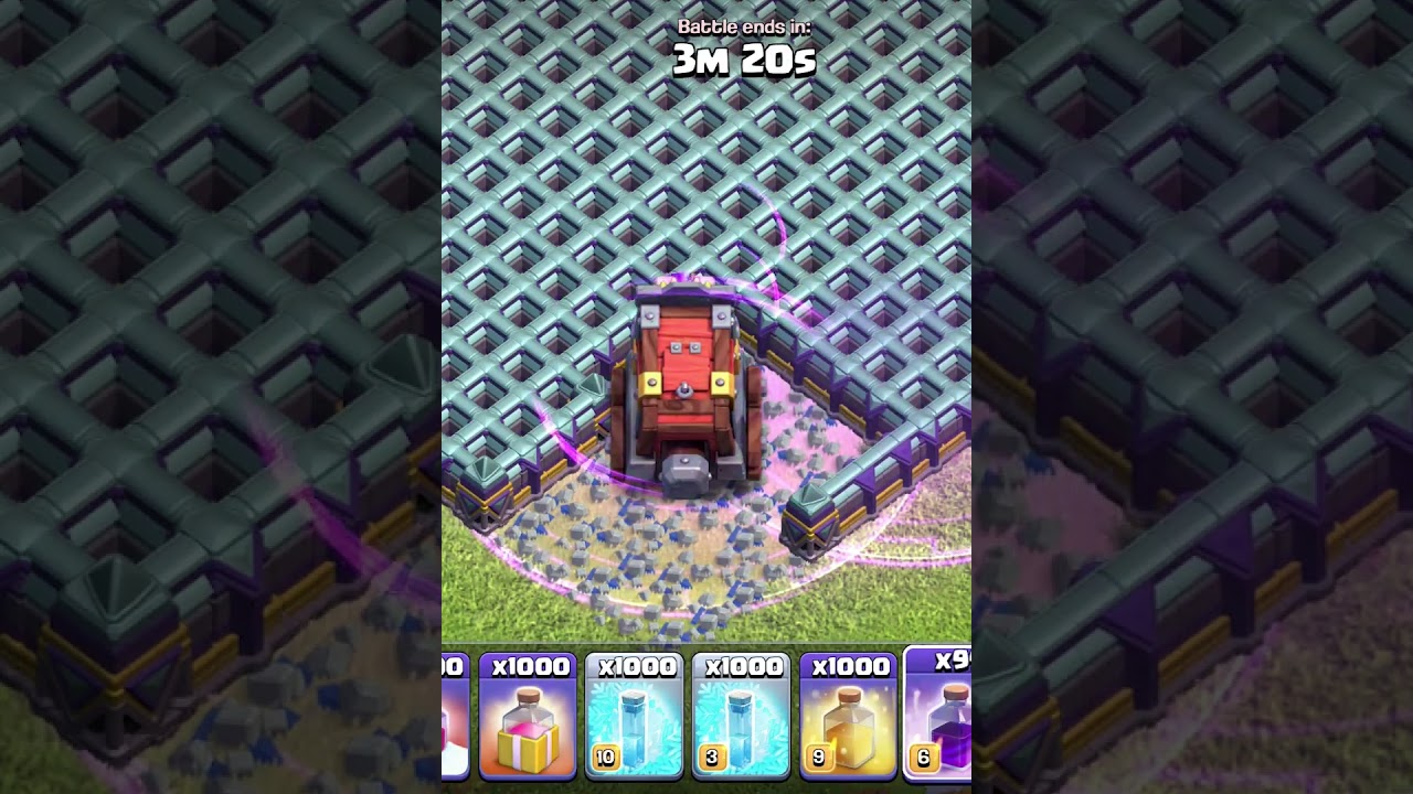 Clash Of Clans - Wall Wrecker vs max level wall in TH15