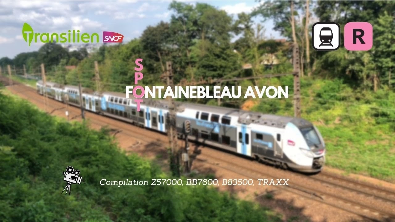 Gare de Fontainebleau Avon Ligne R Transilien SNCF, compilation train Regio2N, Train REMI, Z5600