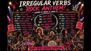 Irregular Verb Rebels 🤘 | Learn English with Music (Go Went Gone Song) 🔥