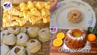 Different Type of Cakes|Cookies|Cream rolls for Eid| انواع و اقسام مختلف کیک|کلچه|روت|کریم رول|