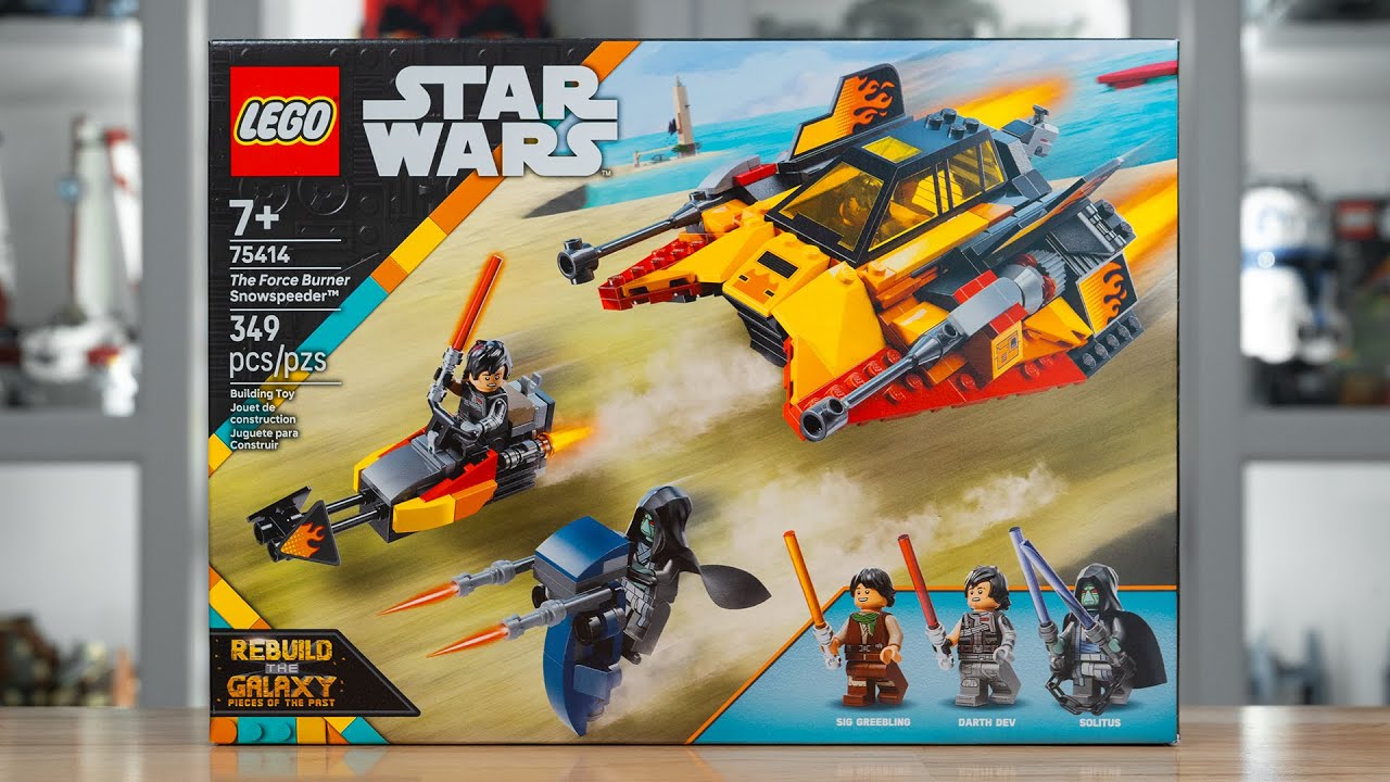 LEGO Star Wars 75414 THE FORCE BURNER SNOWSPEEDER Review! (2025)