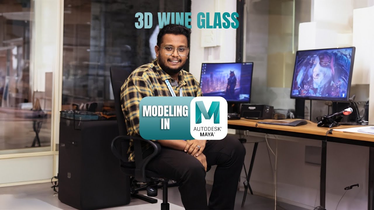 3D WINE GLASS | MAYA TUTORIAL FOR BEGINNERS 2024 | G-TEC KANNUR - YouTube