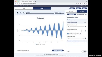 Tour and Demo of the Highcharts Sonification Studio (HSS) by co-creator B. Walker