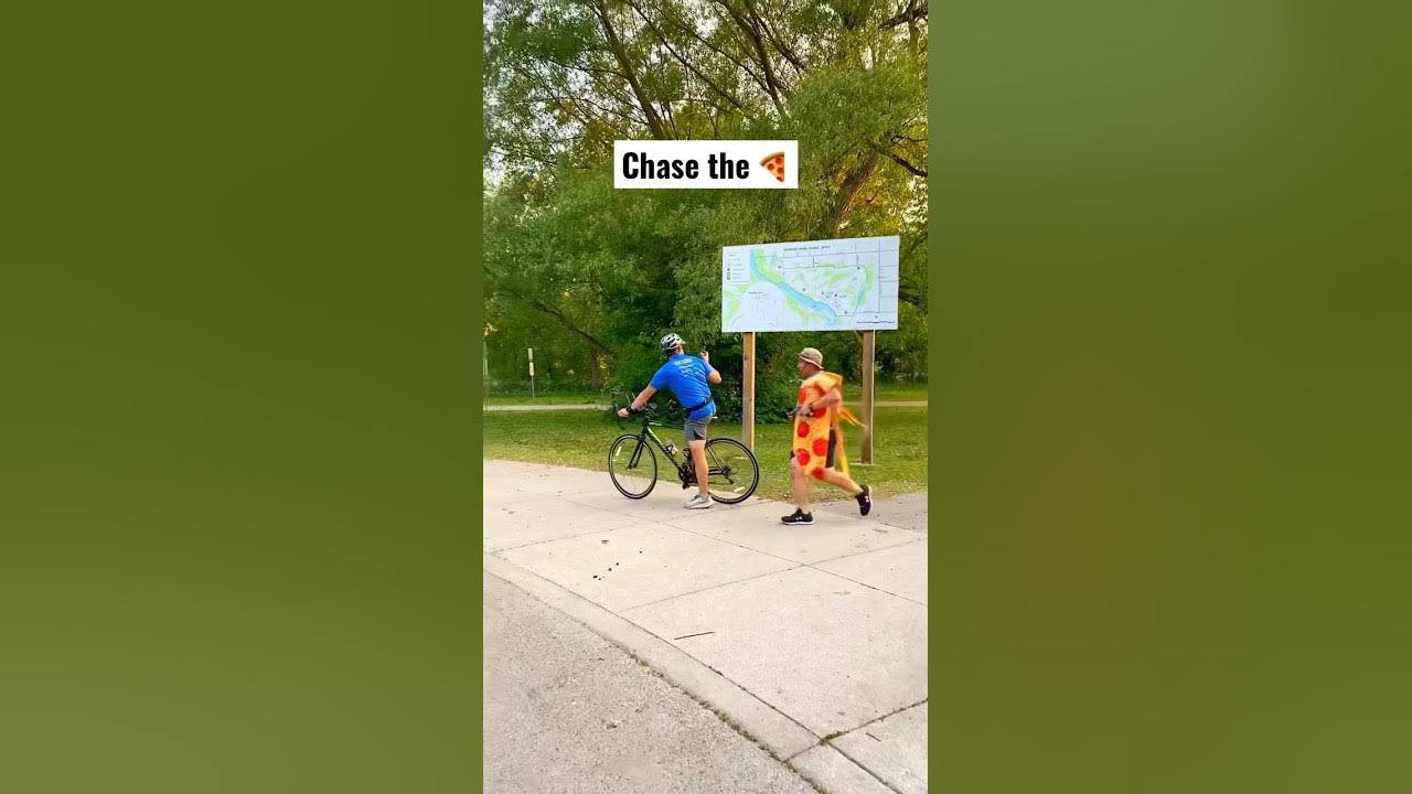 Chase the pizza 🍕😂🏃🏾 #shorts #ontario #canada #london - YouTube