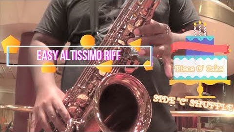 Easy Tenor Sax Altissimo Lick #3