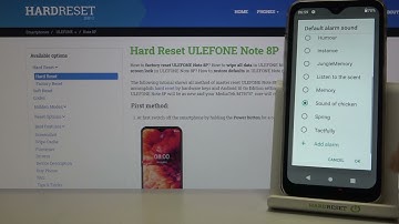 Default Alarm Tones on Ulefone Note 8P – Available Sounds of Alarms