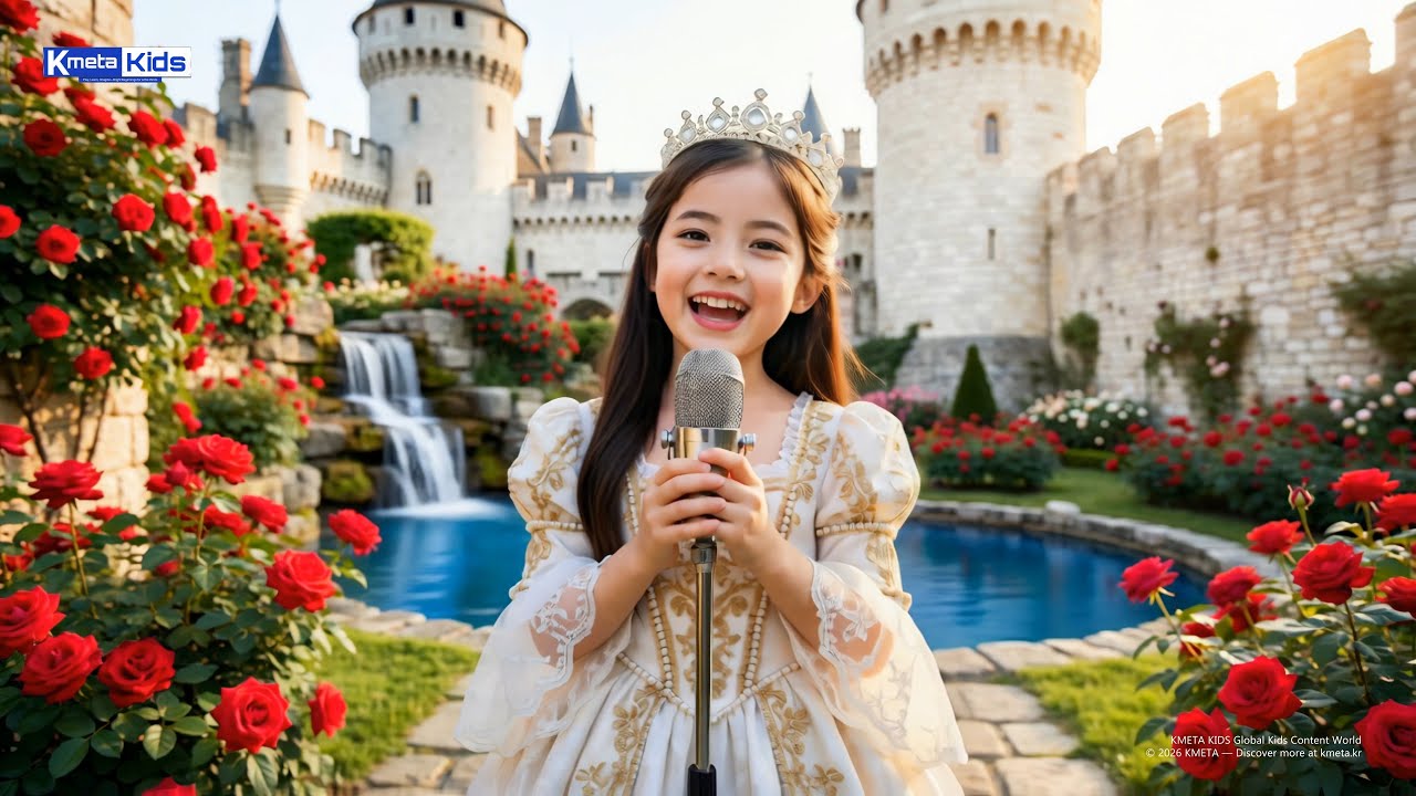 🌹약속의 장미빛🌞 | 태양석의 기적과 야수의 우정 | AI 주니어 싱어 4K 프리미엄 동요 | KMETA KIDS