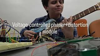 Voltage-controlled effects. Control: STM32H7. UI interface: TFT lcd, digipots, digital encoder.