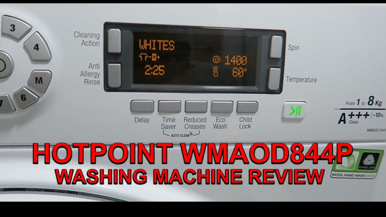 Hotpoint WMAOD844P Washing Machine Review