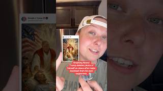 Trump deletes photo of himself as Jesus after major backlash from his own supporters.