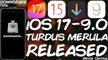 iOS 17 - 9.0 Turdus Merula iOS Downgrade Tool RELEASED! Downgrade To ANY iOS Version, NO SHSH Blobs