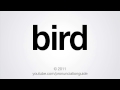 How to Pronounce Bird