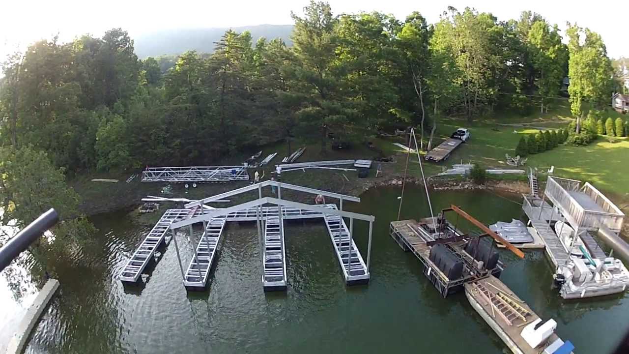Raw Footage The Dock Build Watauga Lake YouTube