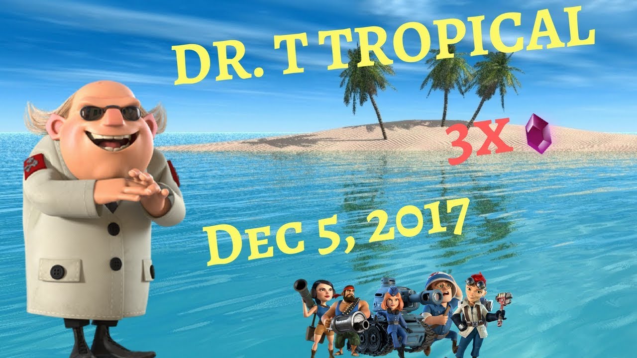 Boom Beach - (HQ 22) Destroy DrT Tropical Unboosted - Dec 5