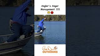 Angler's Anger Management 101 😤😡 #fishing #blooper #funny #fishingbloopers