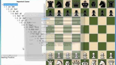 Importing a PGN game into CHESScribe
