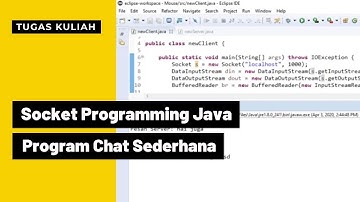 Program Chat Sederhana dengan Socket Programming di Java Eclipse