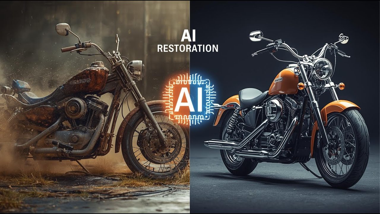 How to Make Viral Motorcycle Restoration Videos Using AI |  Step by Step Guide
