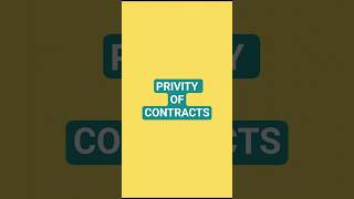 Doctrine Of Privity Of Contract