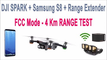 Dji Spark Range Test 4KM - FCC MODE